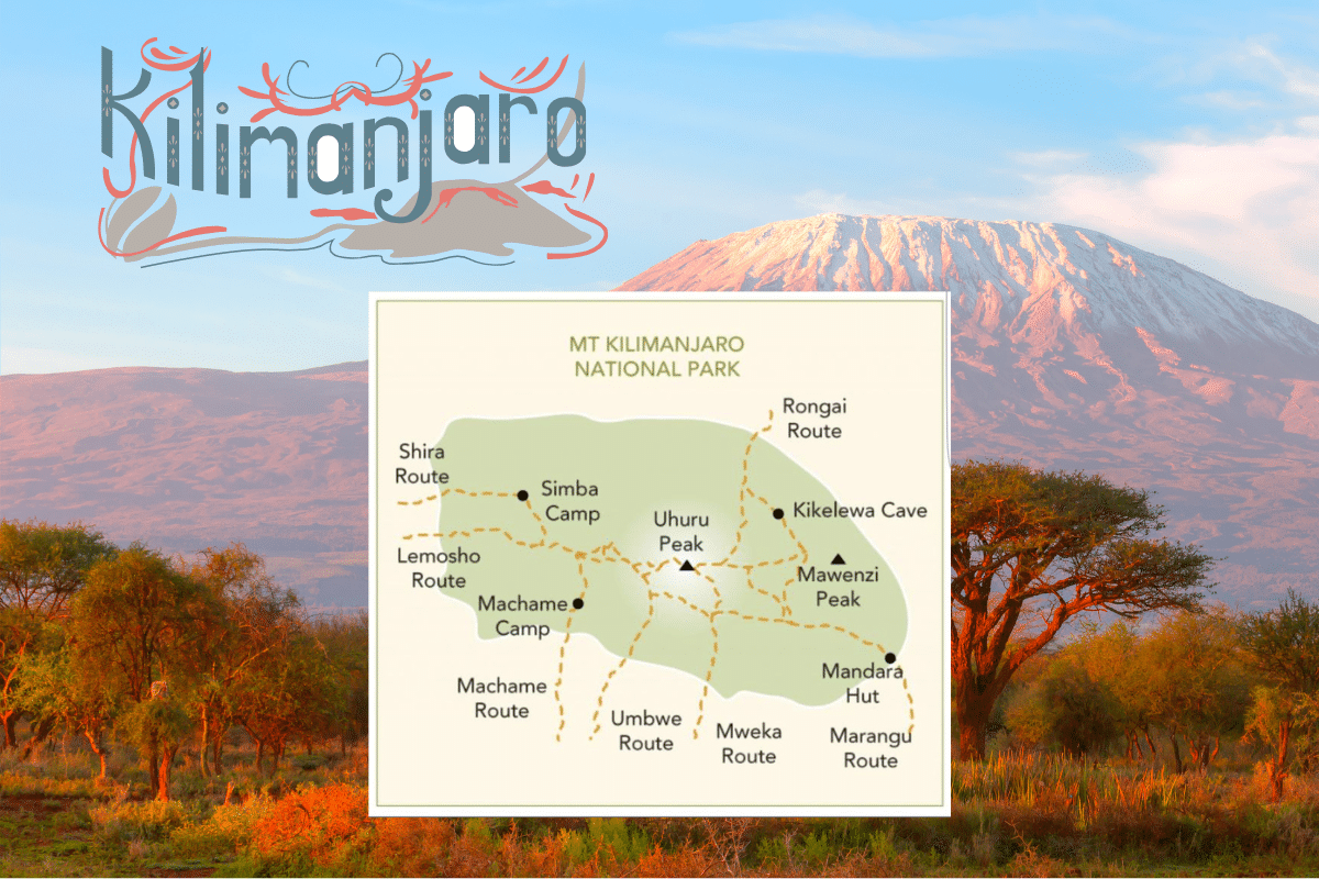Carte parc national Kilimandjaro Carte parc national Kilimandjaro