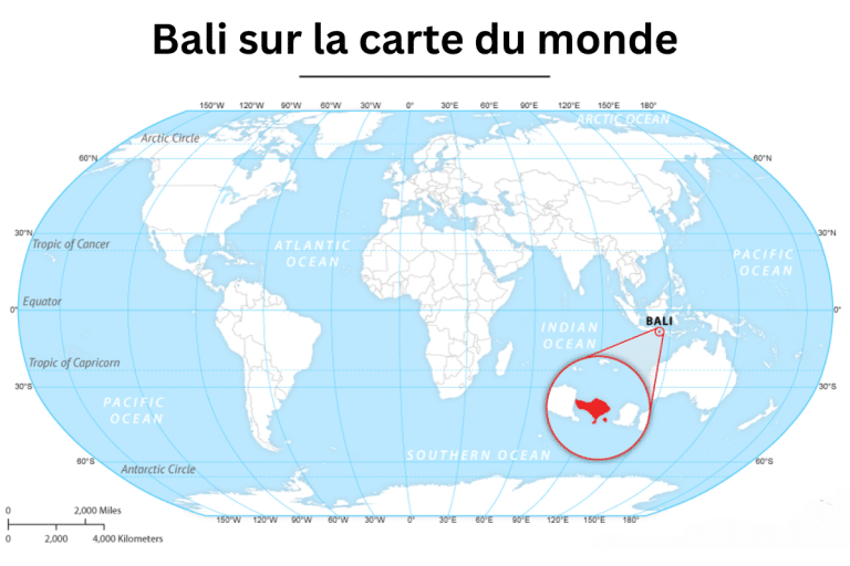 Où se trouve Bali sur la carte du monde