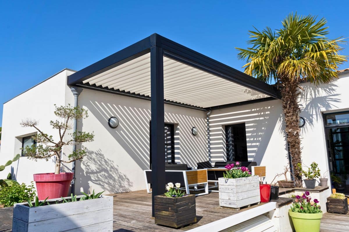 Pergola à lames orientables chaleur Pergola à lames orientables chaleur