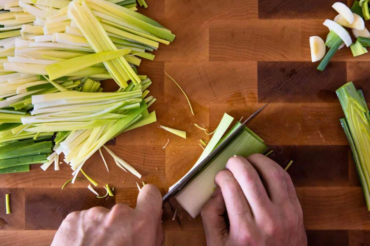 Couper des poireaux Couper des poireaux