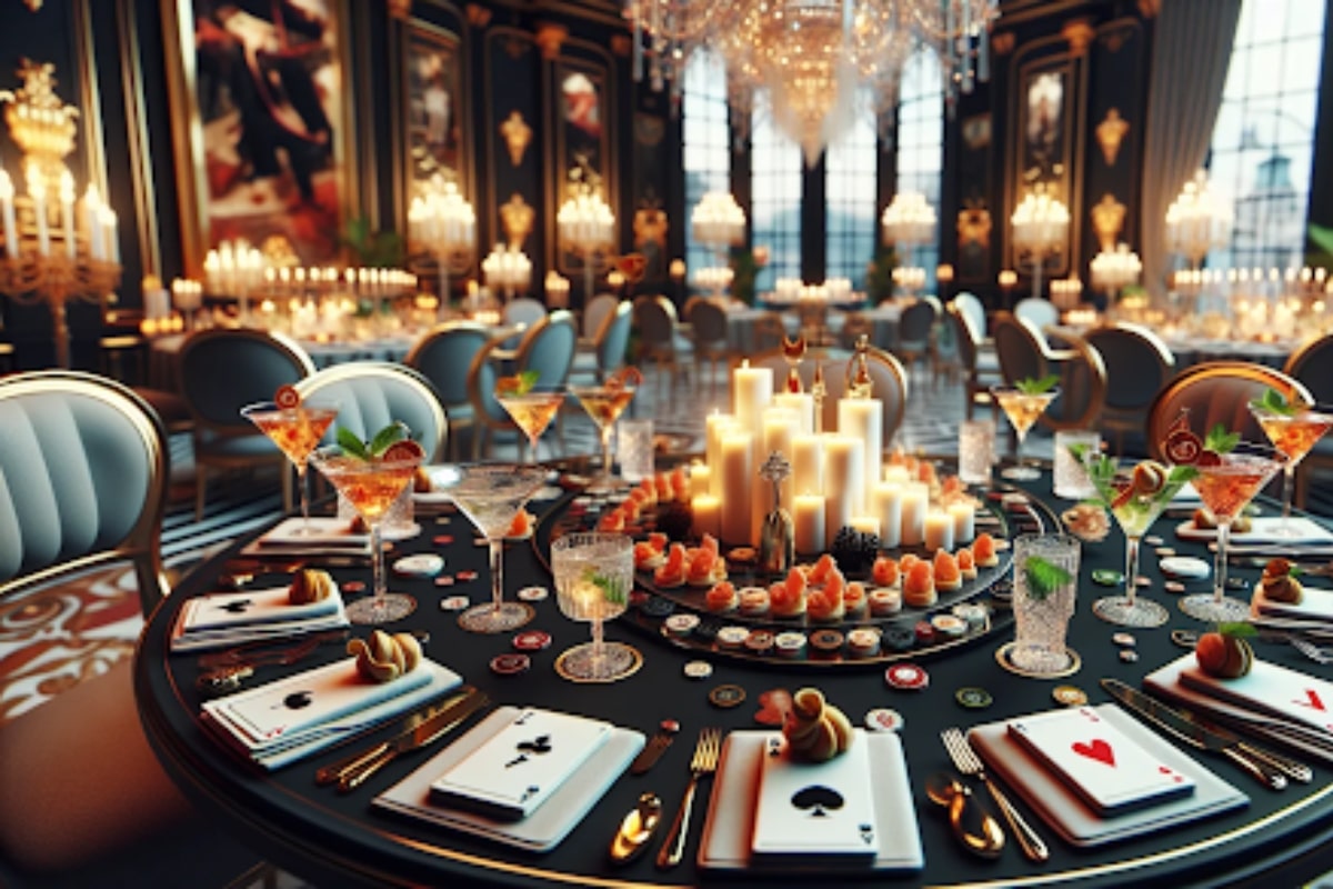 Table à manger soirée casino