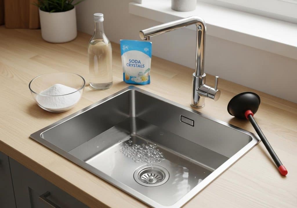 Comment déboucher un évier naturellement ?