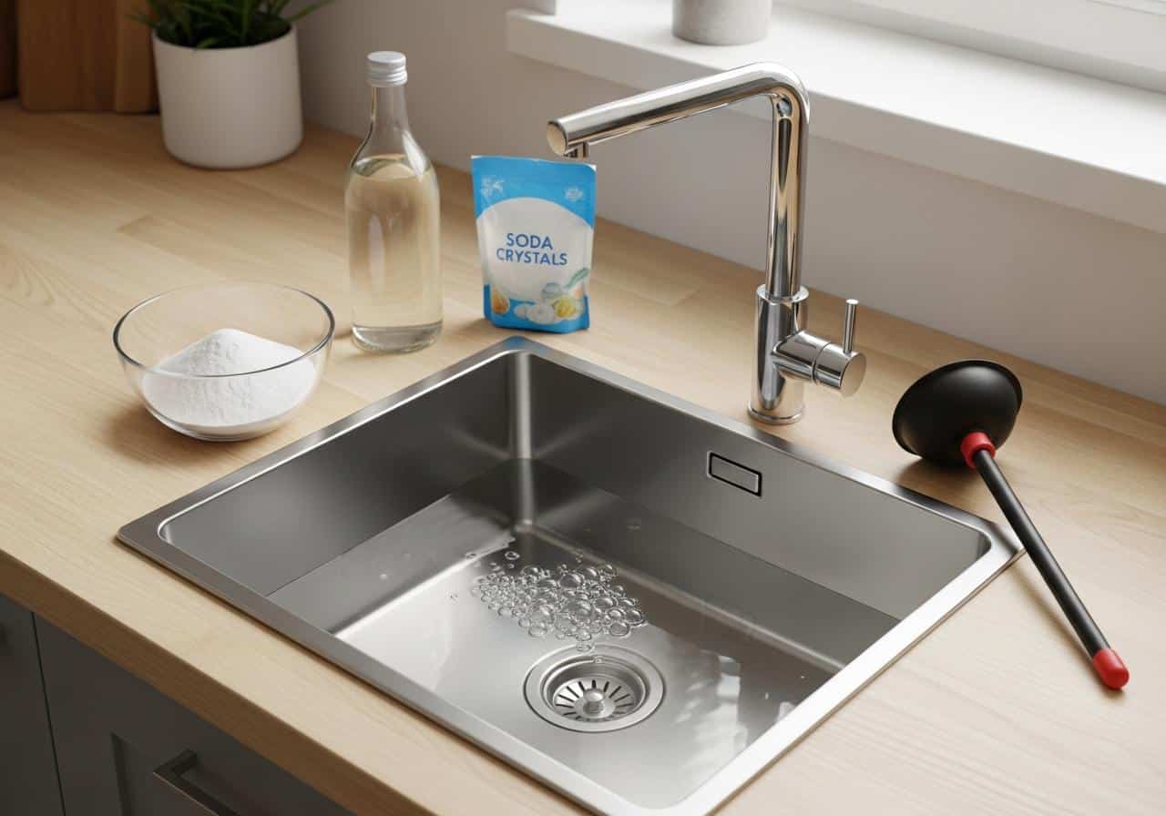 Comment déboucher un évier naturellement ?