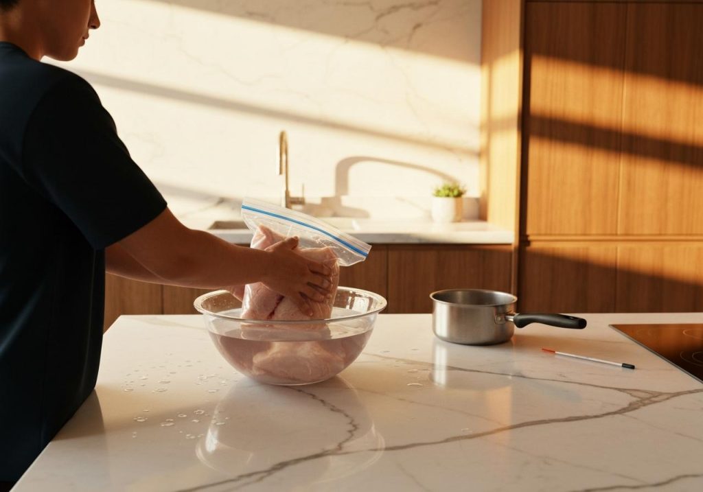 décongélation rapide poulet méthodes