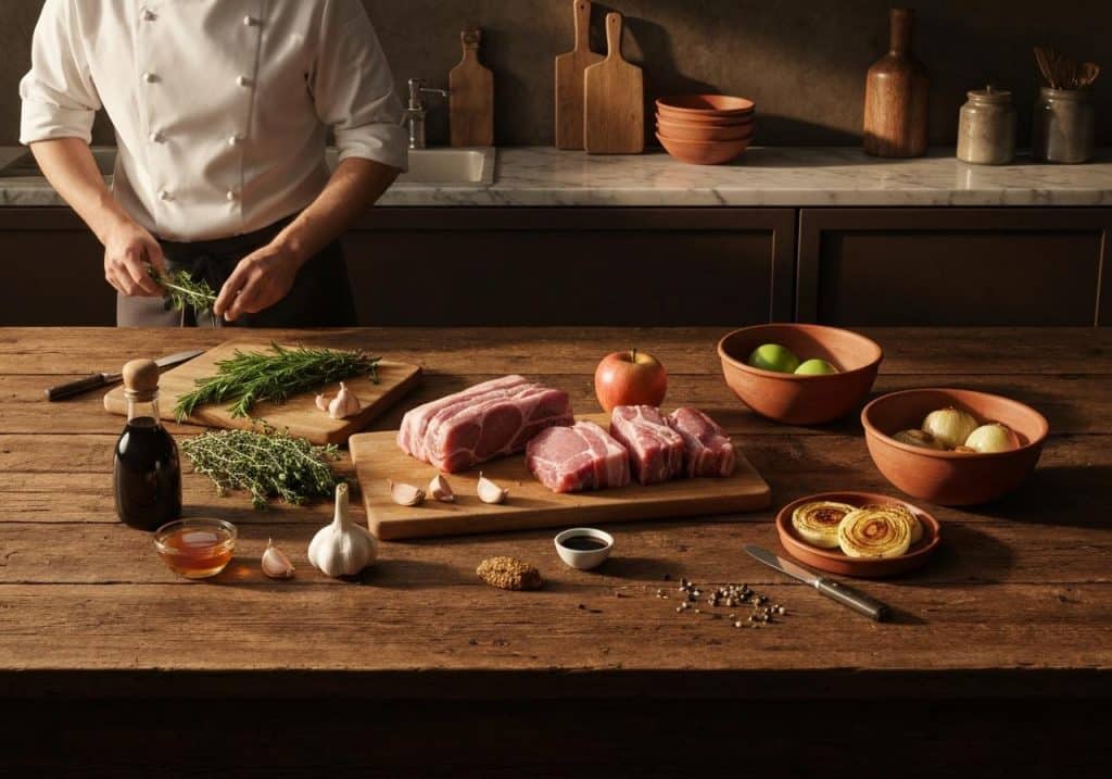 Qu'est-ce qui se marie bien avec le porc ?