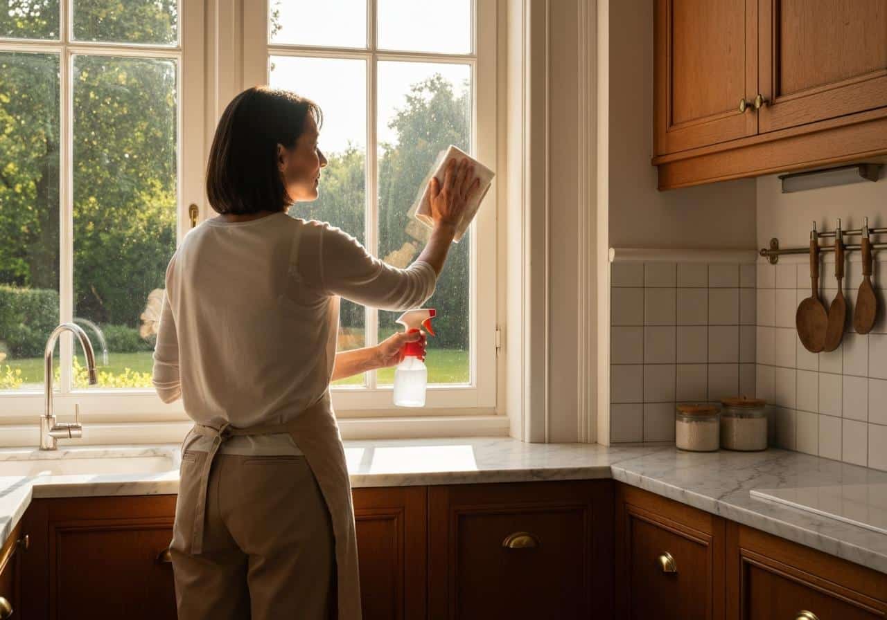 Quel est le truc de grand-mère pour nettoyer les vitres ?