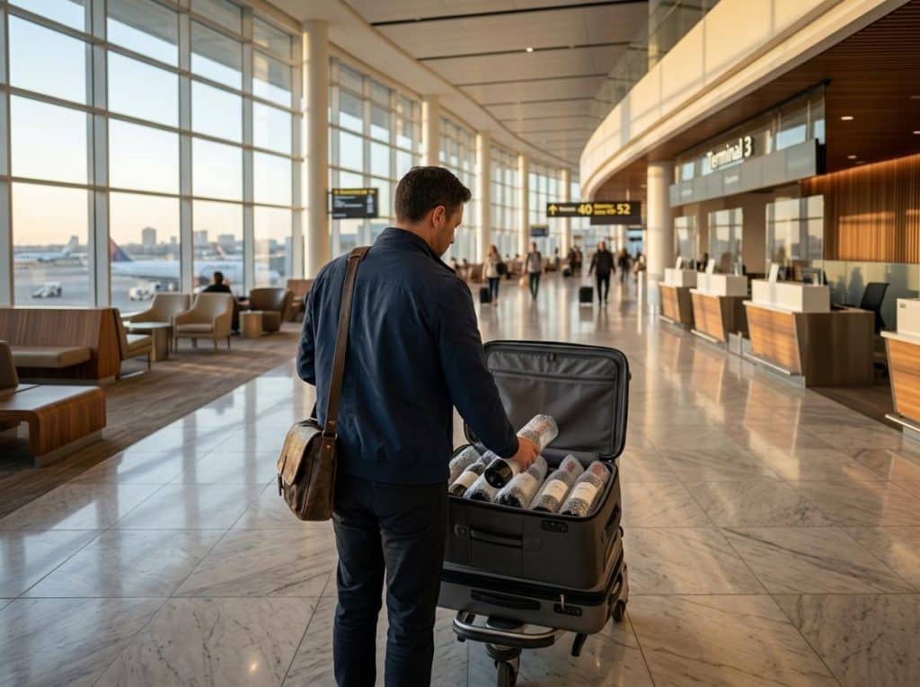 Comment transporter du vin en avion sans risque de casse ?
